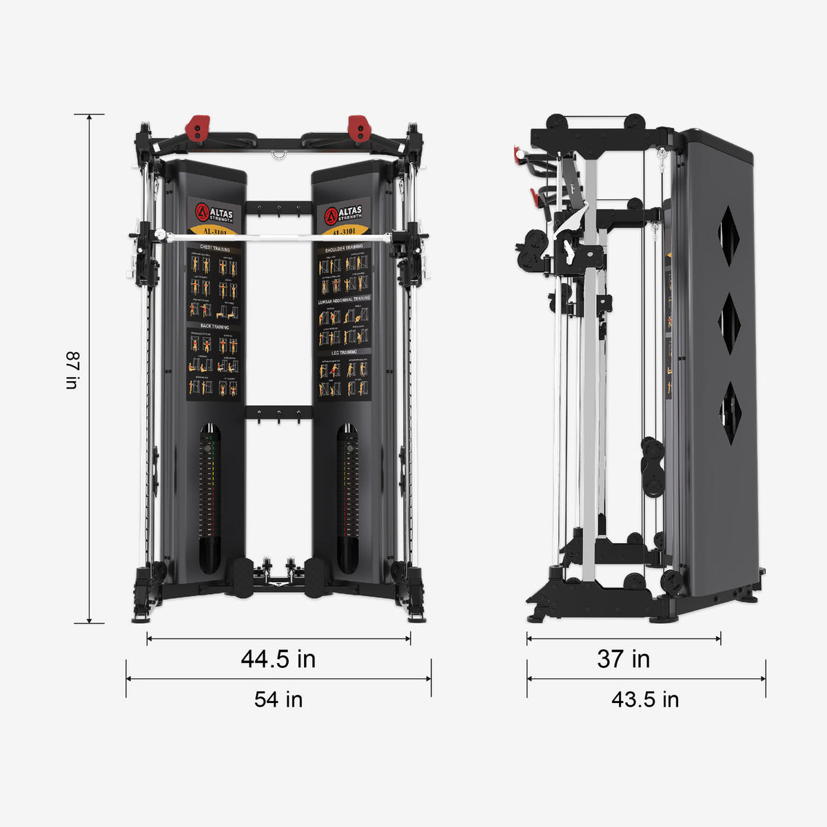 Altas Strength Functional Trainers AL-3101 Folding Smith Functional Trainer