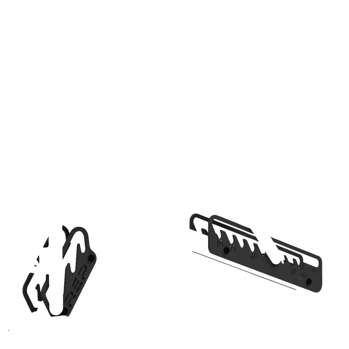 REP Fitness Bench Attachments Matte Black AB-5200 Rails