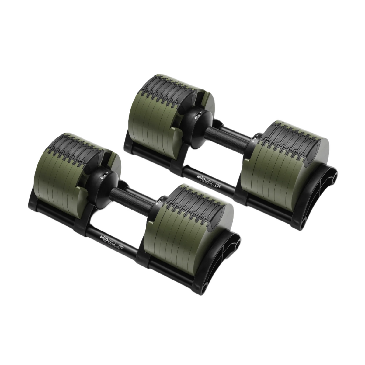 NÜOBELL Adjustable Dumbbells Green 580 Adjustable Dumbbell Set