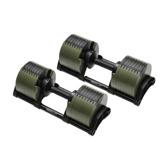 NÜOBELL Adjustable Dumbbells Green 580 Adjustable Dumbbell Set