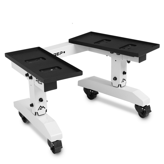 REP Fitness Storage White / QuickDraw Adjustable Dumbbell Stand