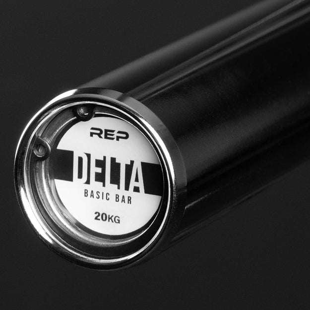 REP Fitness Barbells Bright Chrome Delta Basic Bar - 20 KG