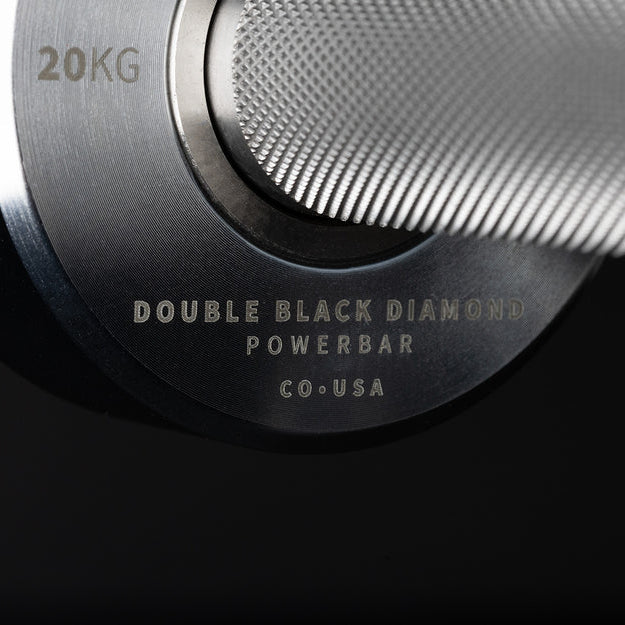 REP Fitness Barbells Black Cerakote Double Black Diamond Power Bar - 20 KG