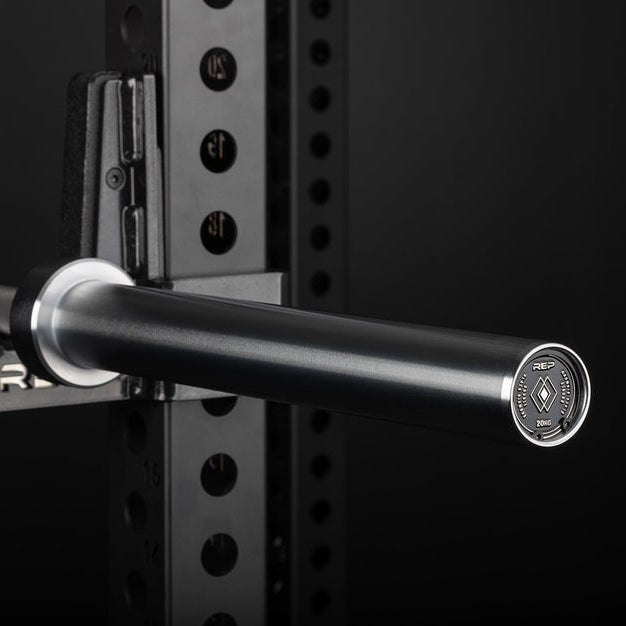 REP Fitness Barbells Black Cerakote Double Black Diamond Power Bar - 20 KG