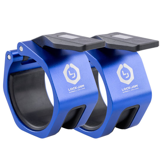 Lock-Jaw Lifting Accessories Blue Metal Olympic Barbell Collars