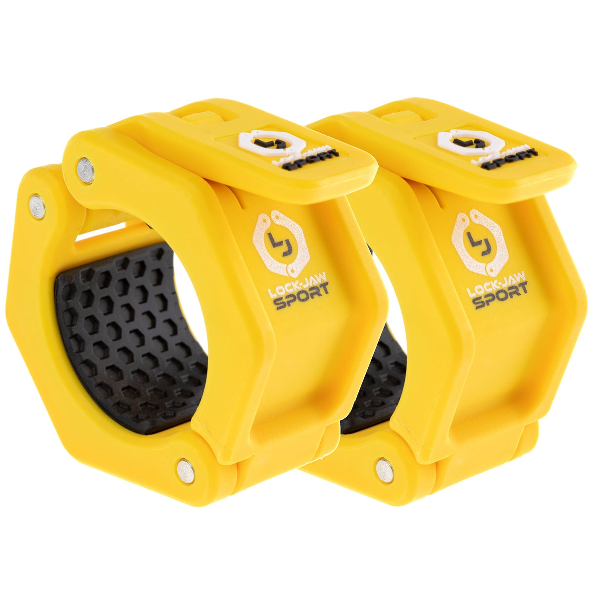 Lock-Jaw Lifting Accessories Yellow Sport Olympic Barbell Collars