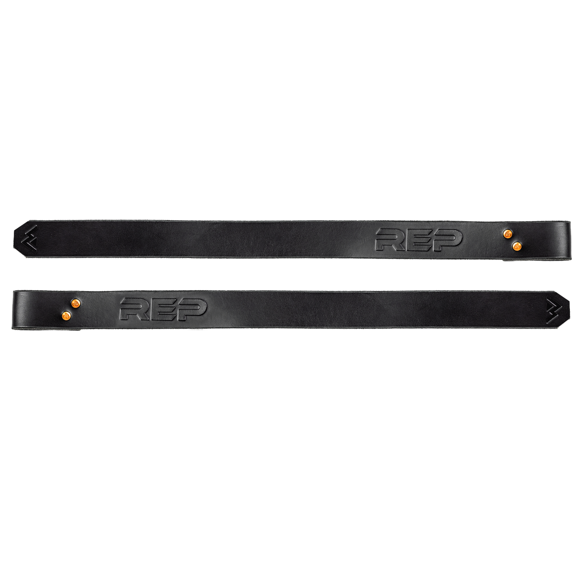 REP Fitness Cable Attachments Black Leather Lifting Straps