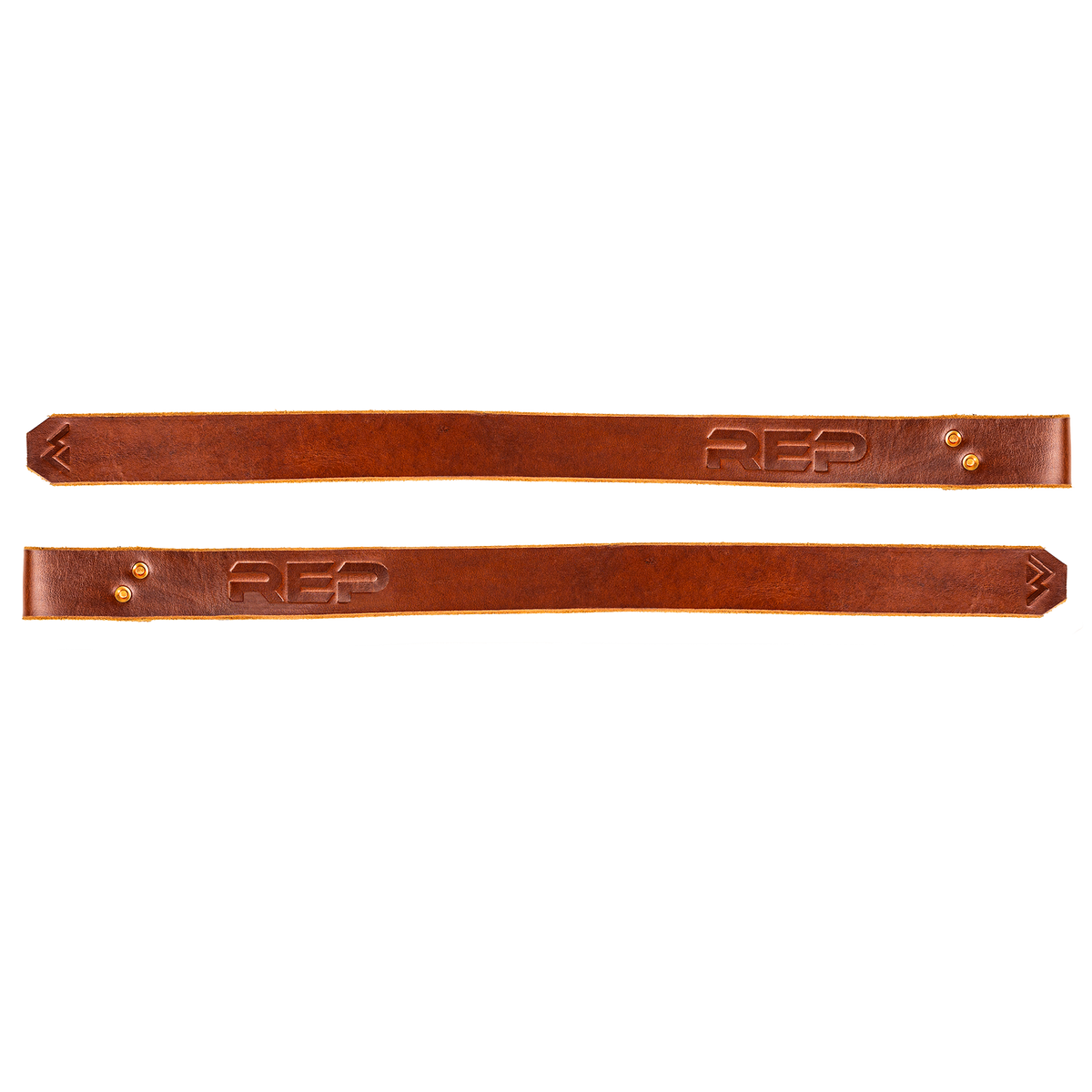 REP Fitness Cable Attachments Brown Leather Lifting Straps