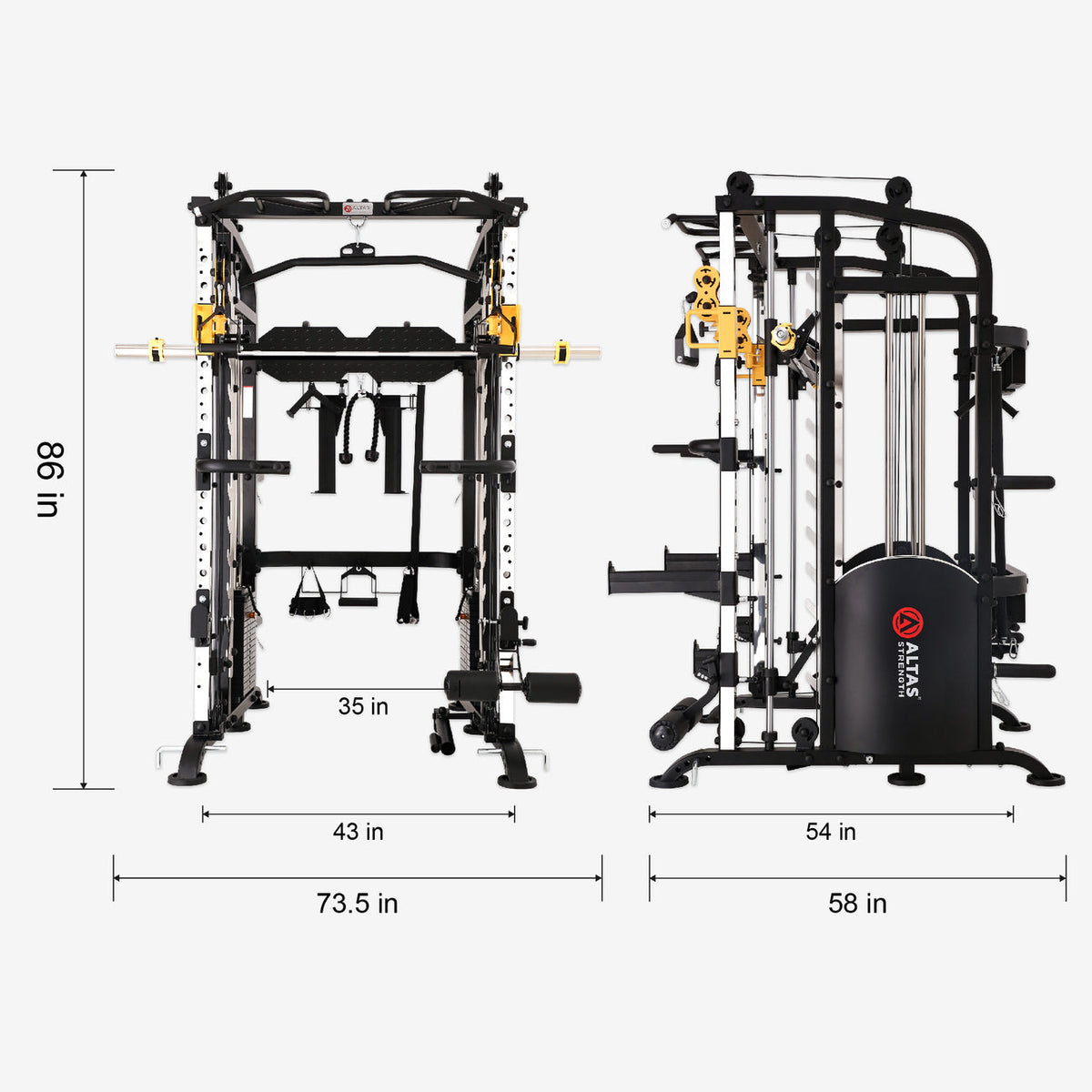 Altas Strength Functional Trainers M810 All-in-One Functional Smith Trainer