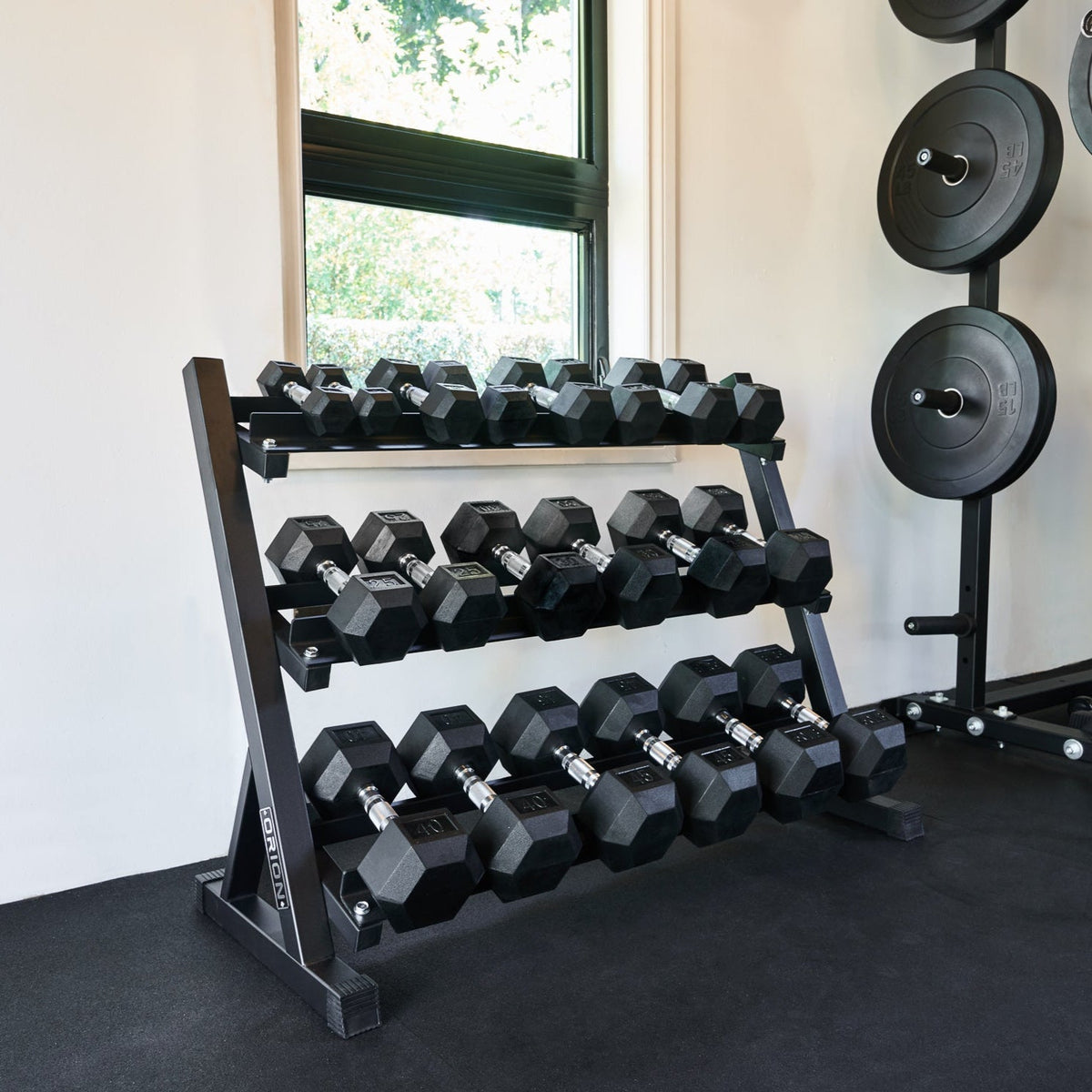 Orion Dumbbells Rubber Hex Dumbbells