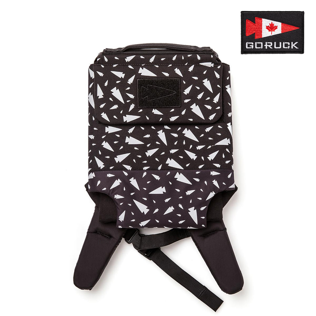 Black with Reflective Spearhead