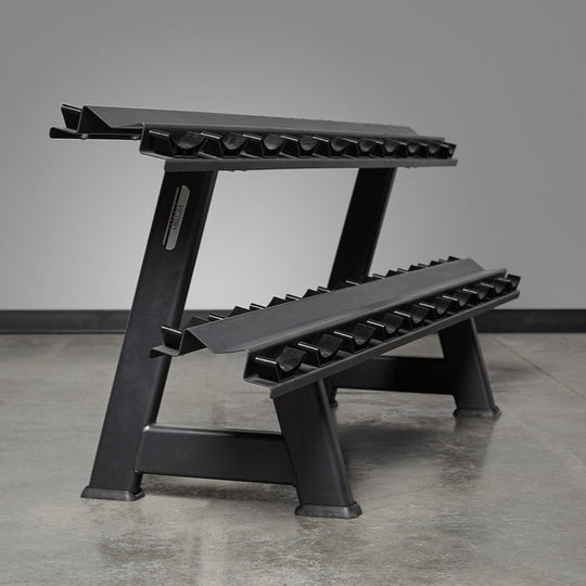 REP Fitness Storage Matte Black Victory 2-Tier Dumbbell Rack