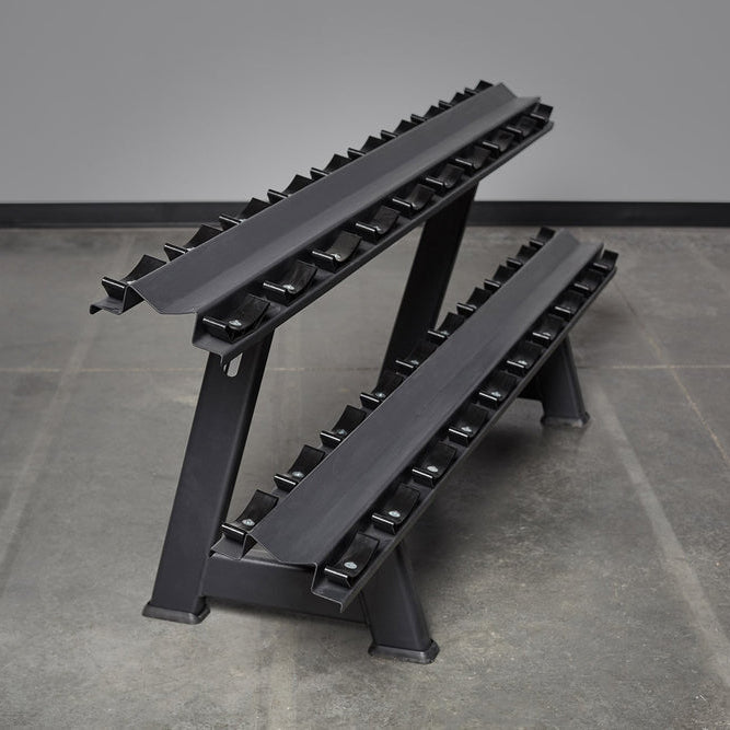 REP Fitness Storage Matte Black Victory 2-Tier Dumbbell Rack