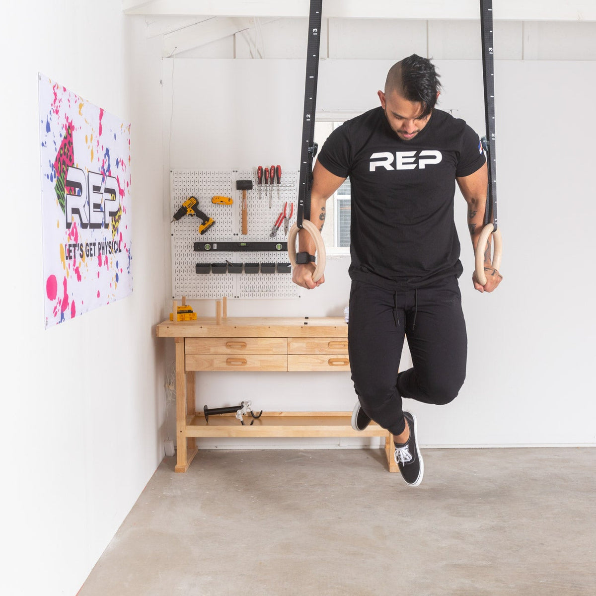 REP Fitness Body Weight Wood Gymnastic Rings
