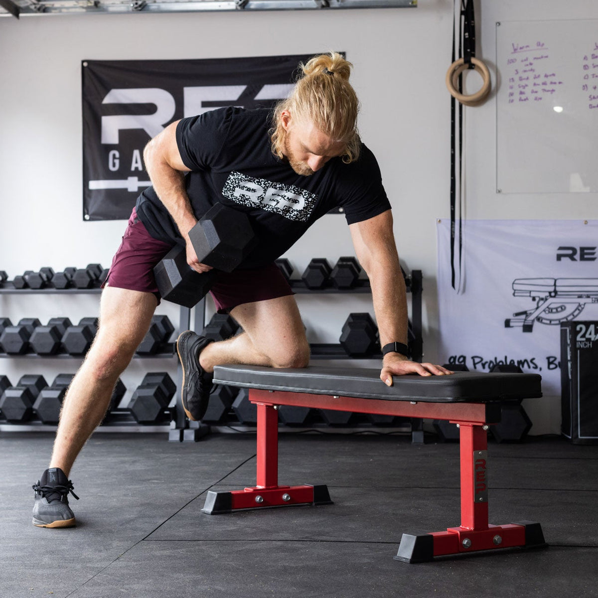 REP Fitness Benches Matte Black FB-3000 Flat Bench