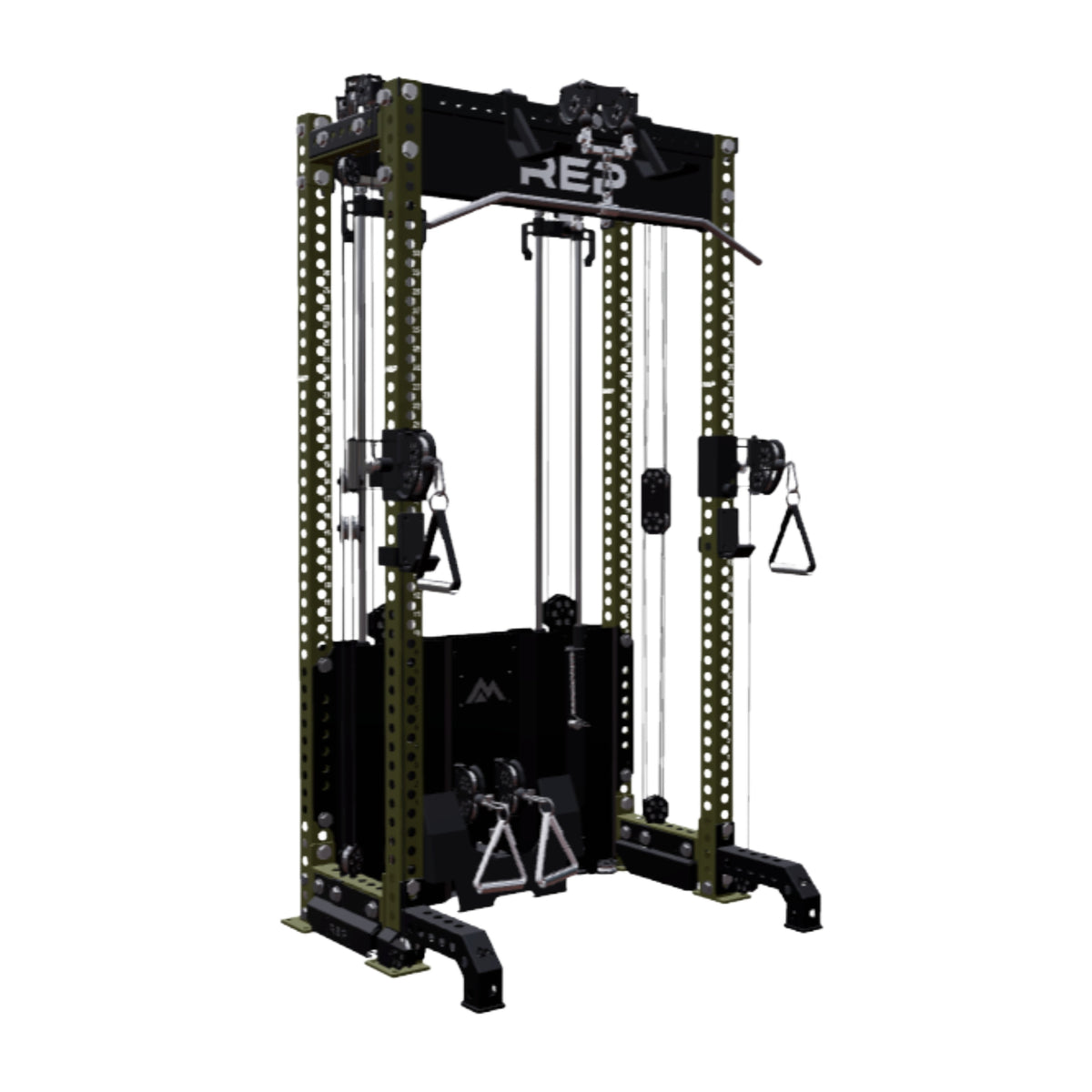 REP Fitness All-In-Ones 4-Post / 80" + 16" / Army Green Ares 2.0 Builder