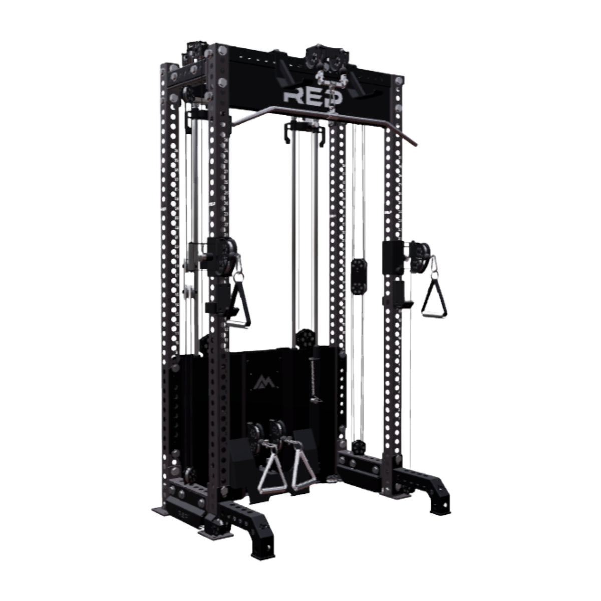 REP Fitness All-In-Ones 4-Post / 80" + 16" / Matte Black Ares 2.0 Builder