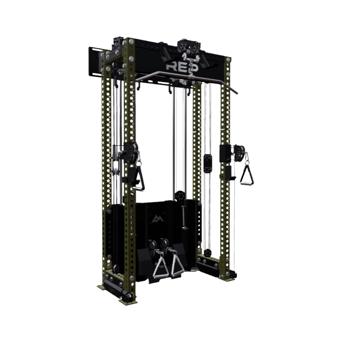 REP Fitness All-In-Ones 80" / Army Green Ares 2.0 Wall-Mounted Builder