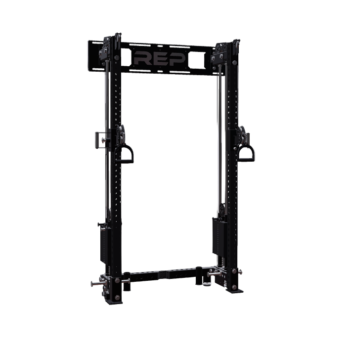 REP Fitness Functional Trainers 80" / Metallic Black Athena Wall-Mounted Builder