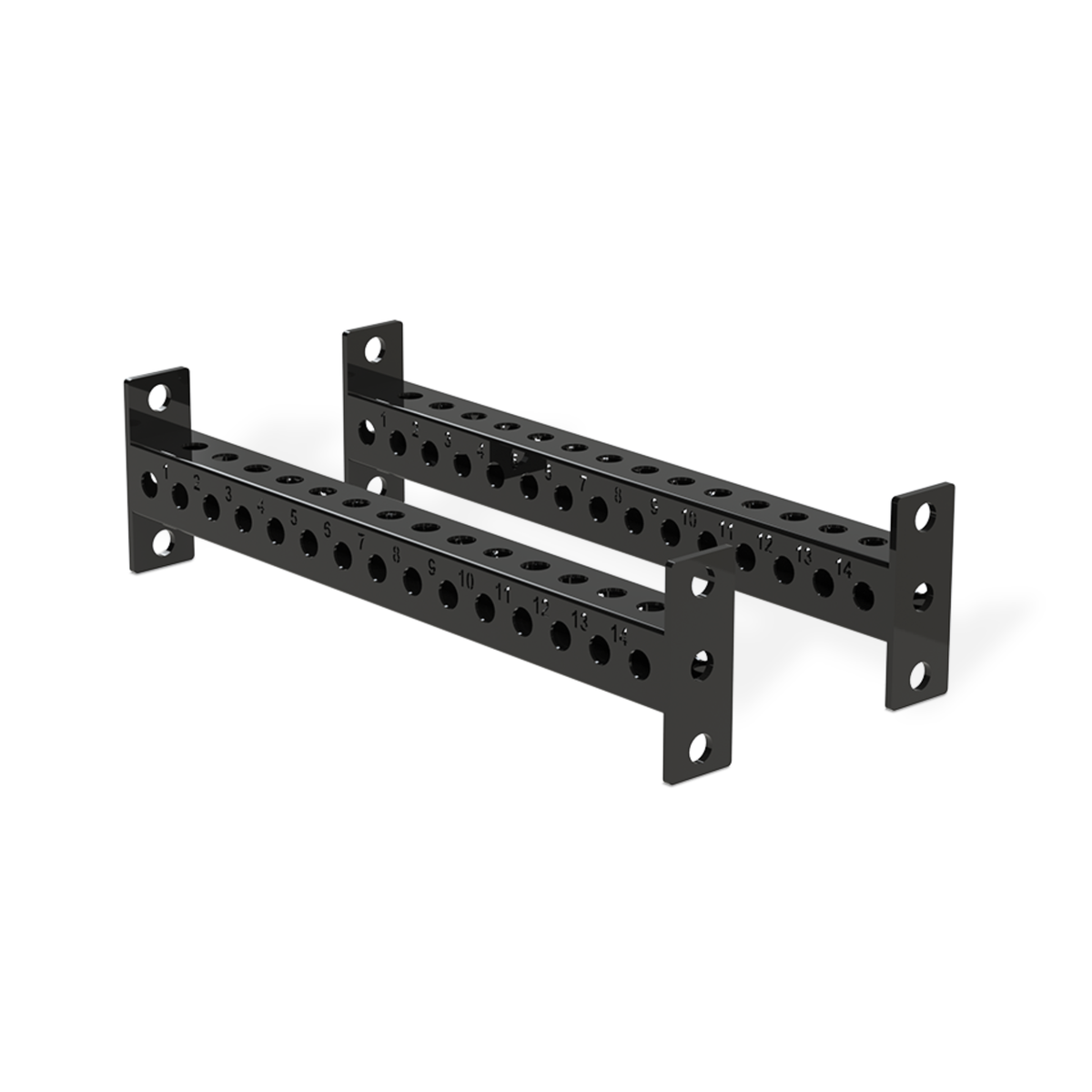 REP Pair / 16" / Metallic Black PR-5000 Weight Storage Crossmembers