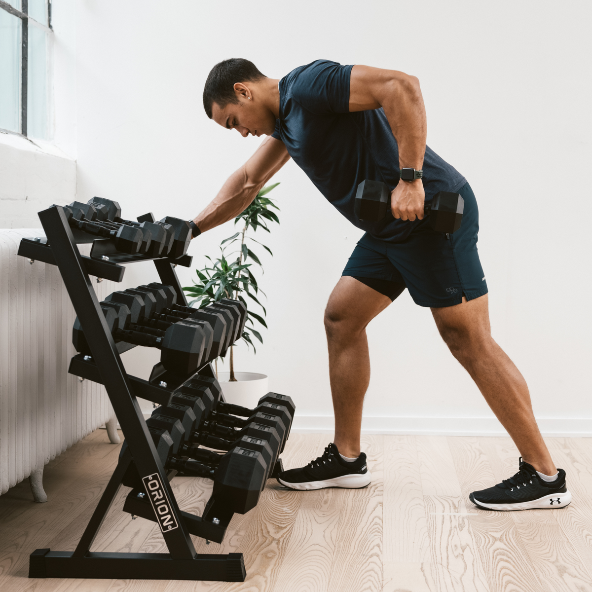 Orion Dumbbells Rubber Hex Dumbbells