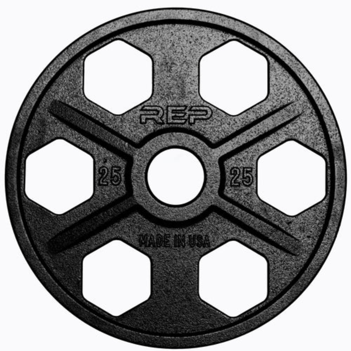 REP Fitness Weight Plates 25 LB Equalizer Iron Plates (Pair)