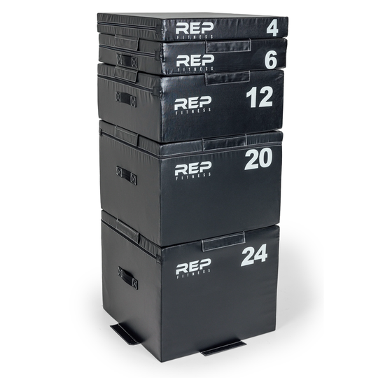 REP Fitness Speed & Agility Full Set Stackable Soft Foam Plyo Box
