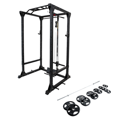 Northern Fitness Power Rack + Lat Pulldown Zenith Power Rack + Plate Set Bundle