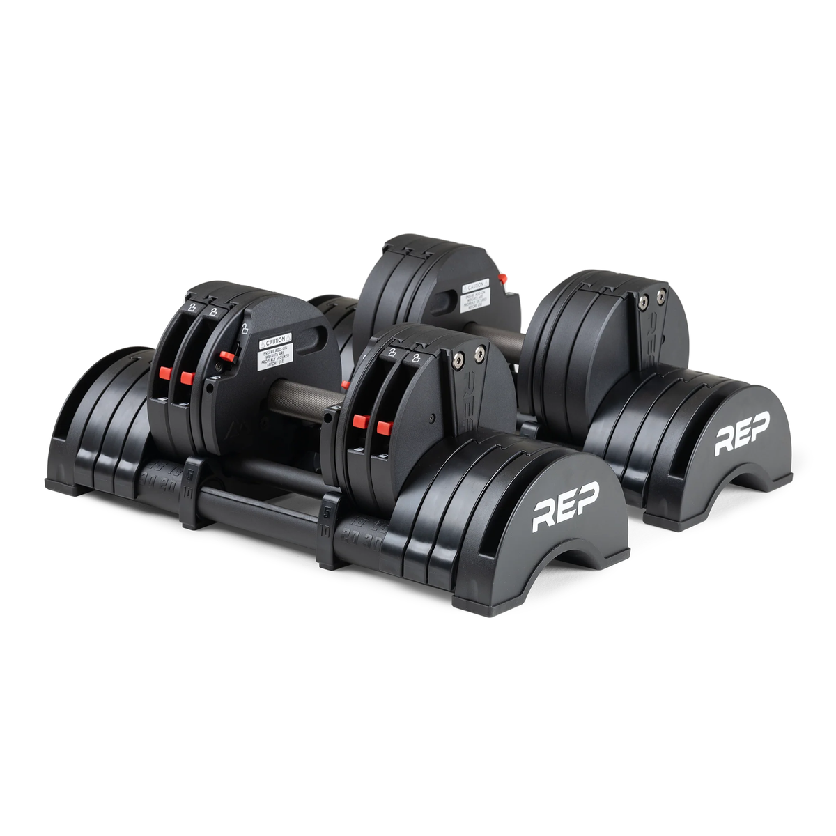 REP Fitness Adjustable Dumbbells Black / 30 LB Pair QuickDraw Adjustable Dumbbells (LB)