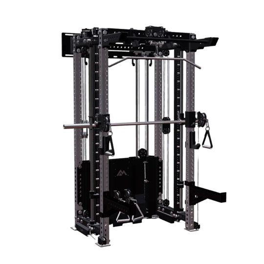 REP Fitness Functional Trainers 80" / Clear Coat Summit All-In-One Trainer with Wall-Mounted Ares 2.0