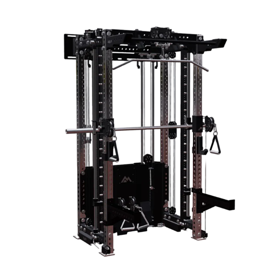 REP Fitness Functional Trainers 80" / Stainless Steel Summit All-In-One Trainer with Wall-Mounted Ares 2.0