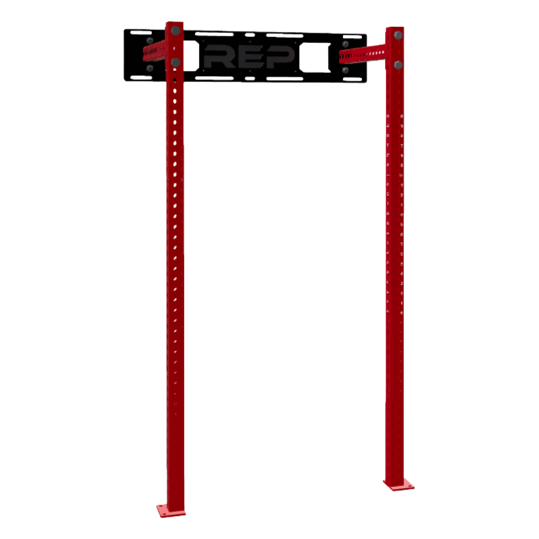 REP Fitness Power Racks 80" / Red / 16" Wall-Mounted Fixed Rack Builder