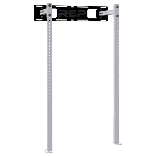 REP Fitness Power Racks 80" / White / 16" Wall-Mounted Fixed Rack Builder