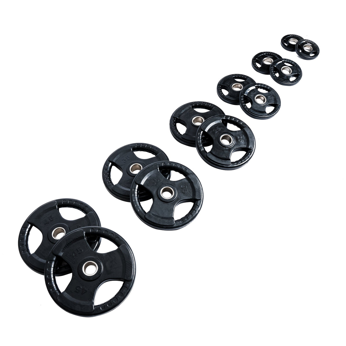 Northern Fitness Supply Plate 245 lb Olympic Virgin Rubber Grip Plate Set