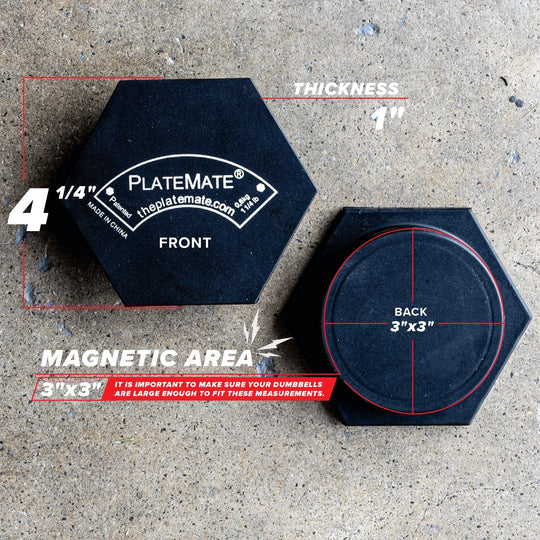 PlateMate Magnetic Dumbbell Weights (Pair)